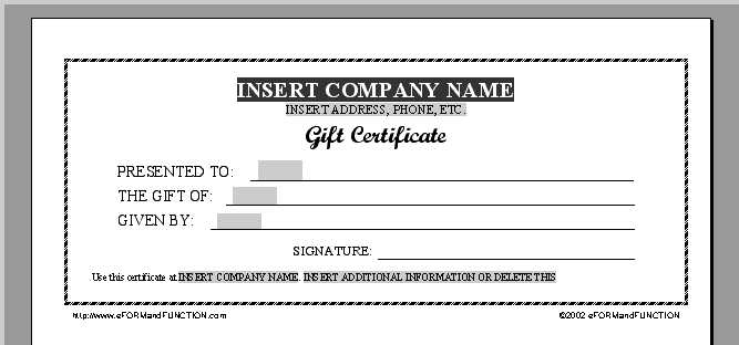 Gift Certificate Template Free Fantasy Draft Blank Printable Sheet